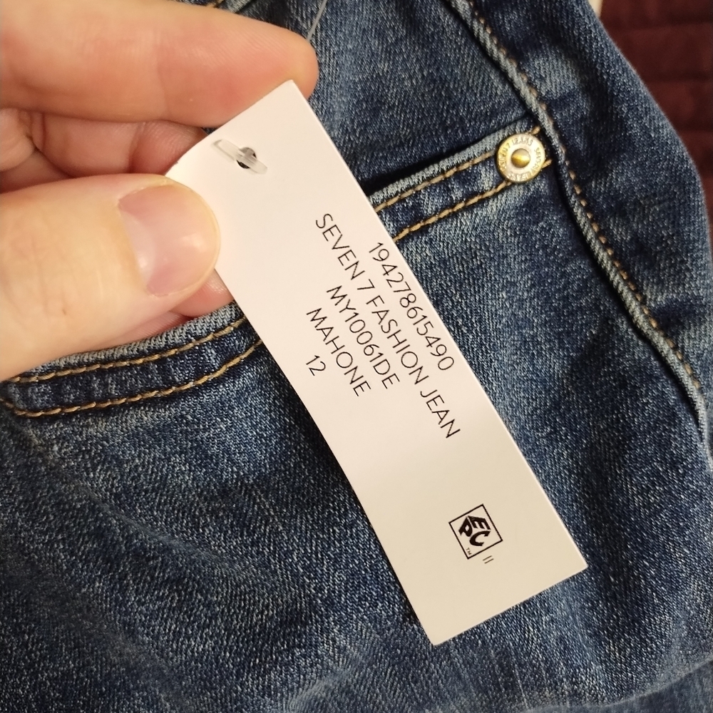 Seven7 Fashion‎ Jean High Rise Step Hem Cropped Casual Preppy Denim Jean 12 - Picture 6 of 9